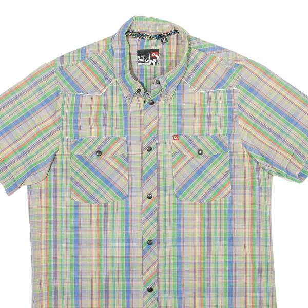 QUIKSILVER Mens Shirt Beige Check M Online now