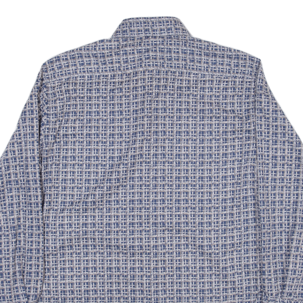 RESISTO Slimline Mens Shirt Blue Check Long Sleeve M For Sale