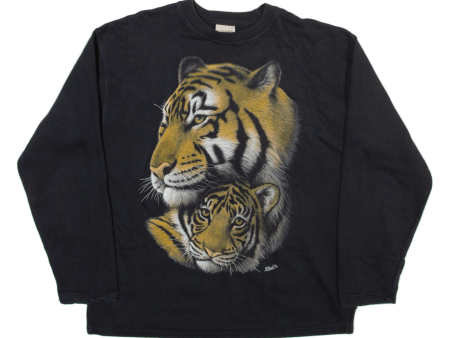 PANDA FASHION WWF Tigers Mens Sweatshirt Black M Hot on Sale