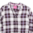 STREET ONE Relaxed Fit Womens Shirt Maroon Check Long Sleeve UK 16 Supply