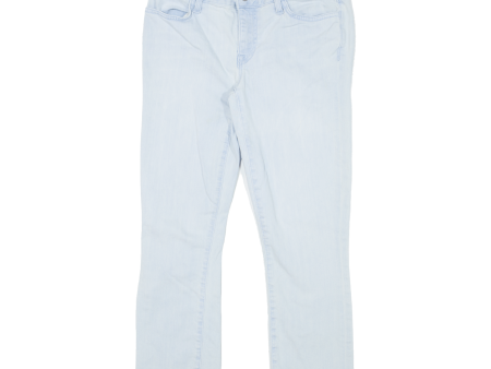 TOMMY HILFIGER Crop Womens Jeans Blue Regular Straight W28 L24 Hot on Sale