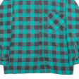 GIUSEPPE DICLASSICO Mens Shirt Green Check Long Sleeve M Cheap