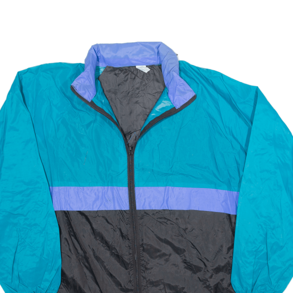 SOFINYL Mens Windbreaker Jacket Blue 90s Hooded XL For Cheap