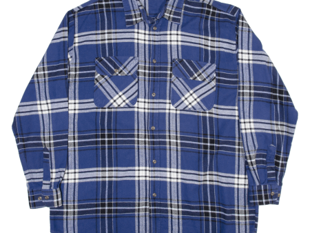 Mens Flannel Shirt Black Check Long Sleeve L Online Hot Sale