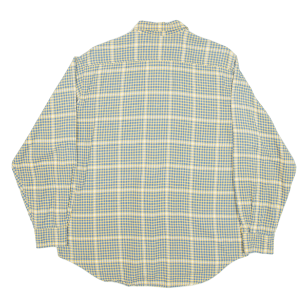 LEE Mens Shirt Yellow Check Long Sleeve M Fashion