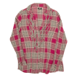 YES OR NO Womens Shirt Red Check Long Sleeve M Fashion