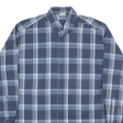 Tall Mens Shirt Blue Check Long Sleeve M Sale