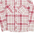 NULU NEW LOOK Womens Shirt Red Check Long Sleeve M For Discount