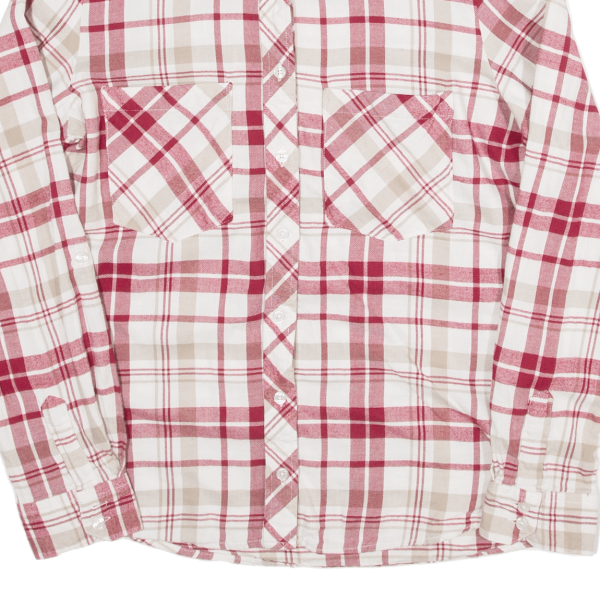 NULU NEW LOOK Womens Shirt Red Check Long Sleeve M For Discount