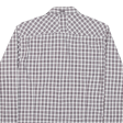 GUESS Mens Shirt Purple Check Long Sleeve L Hot on Sale