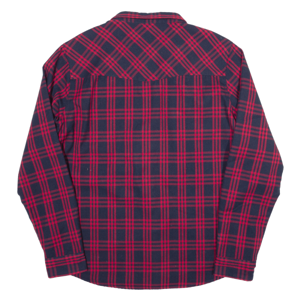 IRIEDAILY Mens Shirt Blue Check Long Sleeve XL Hot on Sale