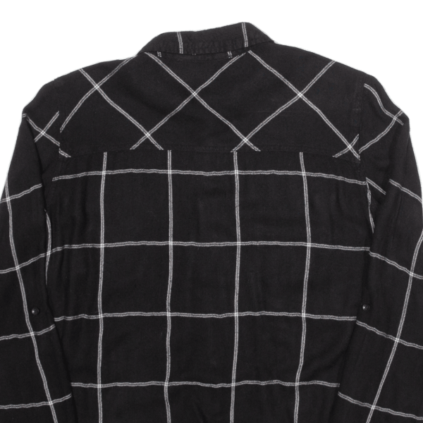 TALLY WEIJL Womens Shirt Black Check Long Sleeve S For Discount