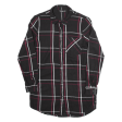 JANINA Womens Shirt Black Check Long Sleeve M Online