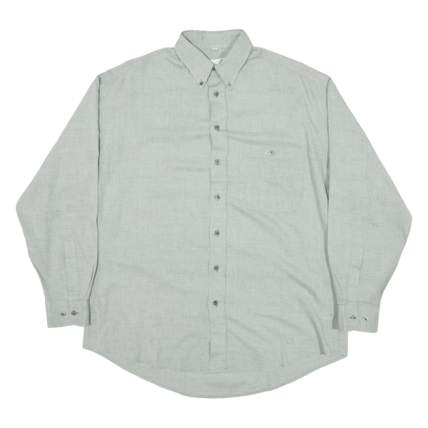 NEW FAST Mens Plain Shirt Green Long Sleeve M For Sale