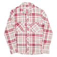 NULU NEW LOOK Womens Shirt Red Check Long Sleeve M For Discount