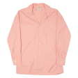 M TELSTAR Mens Plain Shirt Pink Long Sleeve L Online Sale