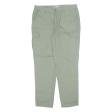 CHICOREE Cargo Womens Trousers Green Regular Tapered W35 L31 For Cheap