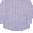 HUGO BOSS Slim Fit Shirt Purple Check Long Sleeve Mens L Fashion