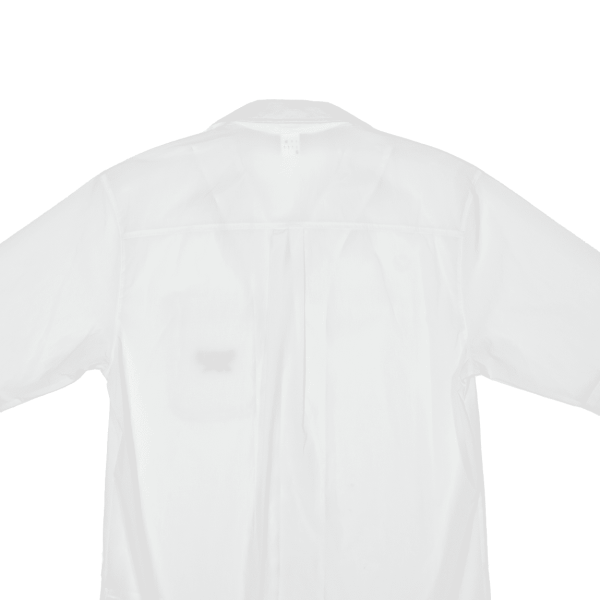 REEBOK Mens Plain Shirt White Nylon S Online Hot Sale