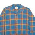 FRED RICHARDS Shirt Blue Check Long Sleeve Mens L Sale