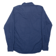 TIMBERLAND Plain Shirt Blue Long Sleeve Mens M Fashion