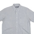 NAUTICA Shirt Grey Short Sleeve Mens L on Sale