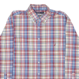 NAUTICA Trimmer Fit Shirt Red Plaid Long Sleeve Mens XL For Sale