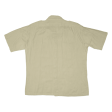 Plain Shirt Beige Short Sleeve Mens L For Sale