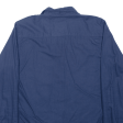 TIMBERLAND Plain Shirt Blue Long Sleeve Mens M Fashion