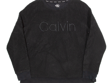 CALVIN KLEIN Fleece Black Womens M Hot on Sale