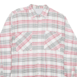 YOUNG LINE Shirt White Check Long Sleeve Mens M For Discount