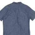 LEVI S Plain Shirt Blue Short Sleeve Mens M Cheap