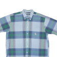 NAUTICA Shirt Blue Plaid Short Sleeve Mens L Online Hot Sale