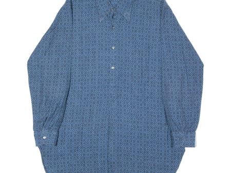 RETRECI NICHT EINGEHEND Mens Shirt Blue Diamond Long Sleeve XL Online now