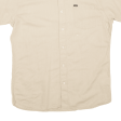 LEE Plain Shirt Beige Short Sleeve Mens XL Online