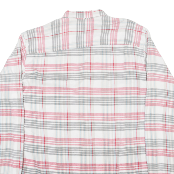 YOUNG LINE Shirt White Check Long Sleeve Mens M For Discount