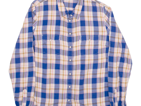 LEVI S Womens Shirt Blue Check Long Sleeve XL Online Sale