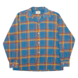 FRED RICHARDS Shirt Blue Check Long Sleeve Mens L Sale