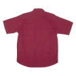 WRANGLER Flex For Comfort Plain Shirt Maroon Short Sleeve Mens M Sale