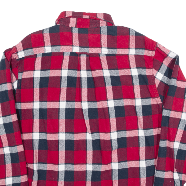 JACHS Flannel Shirt Red Plaid Long Sleeve Mens L Online now