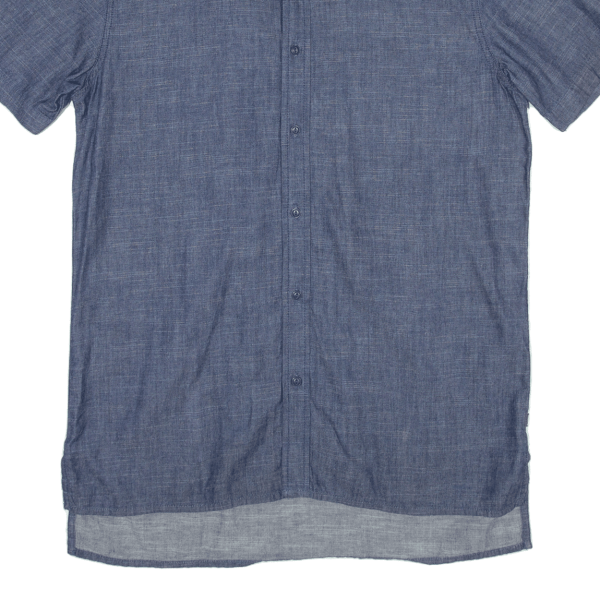 LEVI S Plain Shirt Blue Short Sleeve Mens M Cheap