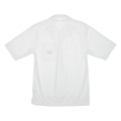 REEBOK Mens Plain Shirt White Nylon S Online Hot Sale