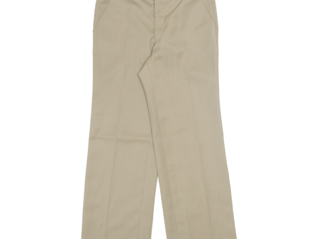 ARG Womens Trousers Beige Regular Straight Wool W28 L28 Online now