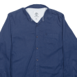 TIMBERLAND Plain Shirt Blue Long Sleeve Mens M Fashion