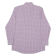 HUGO BOSS Slim Fit Shirt Purple Check Long Sleeve Mens L Sale