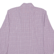 HUGO BOSS Slim Fit Shirt Purple Check Long Sleeve Mens L Sale