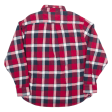 JACHS Flannel Shirt Red Plaid Long Sleeve Mens L Online now