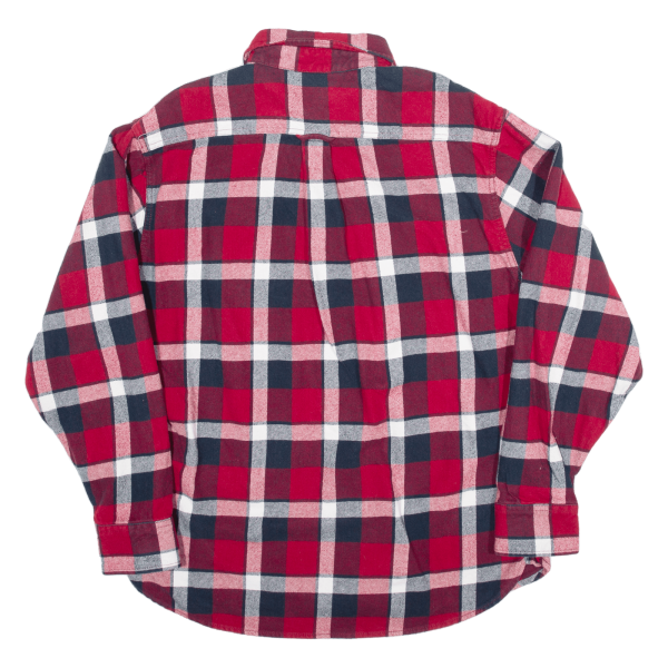 JACHS Flannel Shirt Red Plaid Long Sleeve Mens L Online now