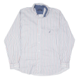 NAUTICA Shirt Blue Striped Long Sleeve Mens XL Discount