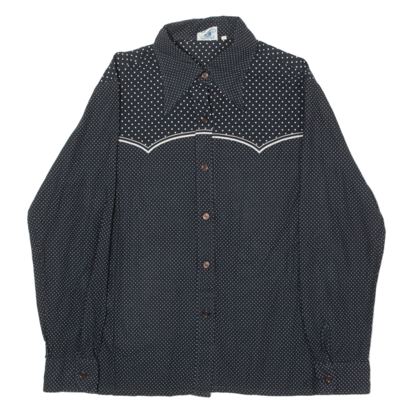 BARBADOS SHIRTS Womens Shirt Black Polka Dot Long Sleeve L Online